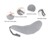 Lumbar Support Pillow for Sleeping,Ideal Back Pillow for Chair - Light grey by Loveliving