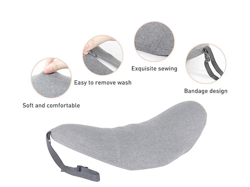 Lumbar Support Pillow for Sleeping,Ideal Back Pillow for Chair - Light grey by Loveliving