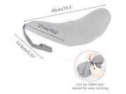 Lumbar Support Pillow for Sleeping,Ideal Back Pillow for Chair - Light grey by Loveliving