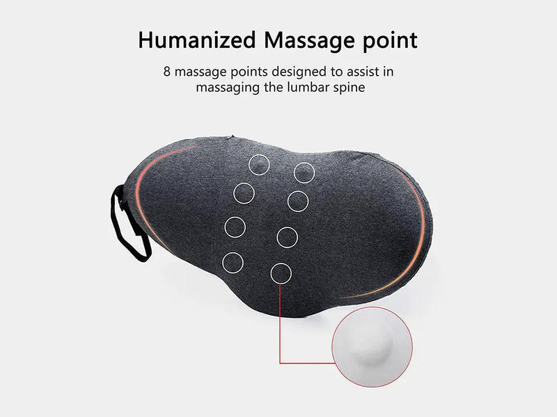 Lumbar Support Pillow for Sleeping,Ideal Back Pillow for Chair - Dark grey by Loveliving