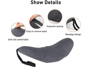 Lumbar Support Pillow for Sleeping,Ideal Back Pillow for Chair - Dark grey by Loveliving