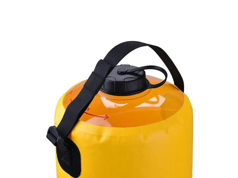 Shower bag With Foot Pump - Yellow by Loveliving