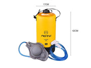 Shower bag With Foot Pump - Yellow by Loveliving