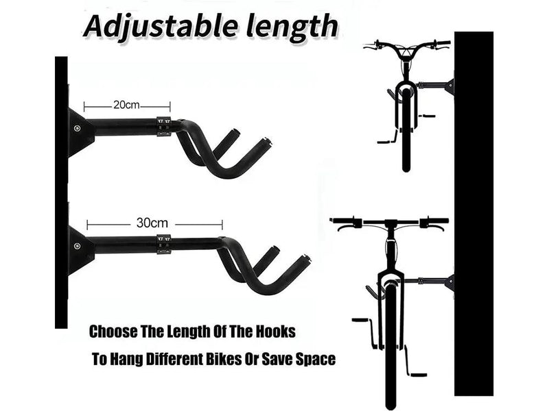 Wall Mount Adjustable Bike Hanger by Loveliving