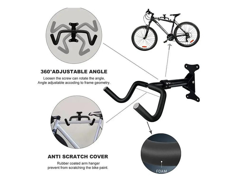Wall Mount Adjustable Bike Hanger by Loveliving