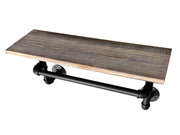 Industrial Pipe Shelf with Towel Bar by Loveliving