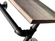 Industrial Pipe Shelf with Towel Bar by Loveliving