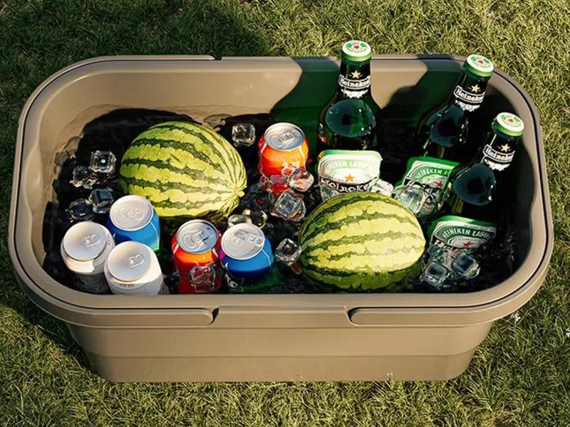 15L Picnic Storage Box Portable Folding Picnic Basket by Loveliving