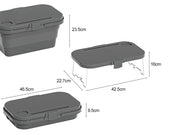 15L Picnic Storage Box Portable Folding Picnic Basket by Loveliving
