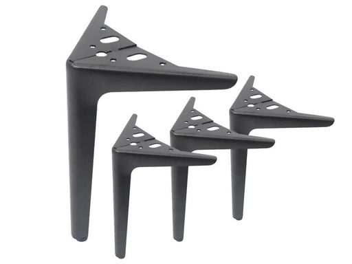 Loveliving Furniture 4Pcs Metal Furniture Legs 15cm-Black 4Pcs Metal Furniture Legs 15cm-Black