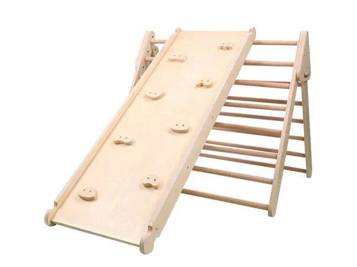 Loveliving Kids & Baby Pikler Triangle Frame with Ramp and Slide Pikler Triangle Frame with Ramp and Slide