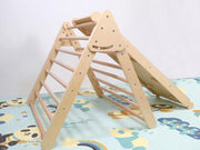 Pikler Triangle Frame with Ramp and Slide by Loveliving