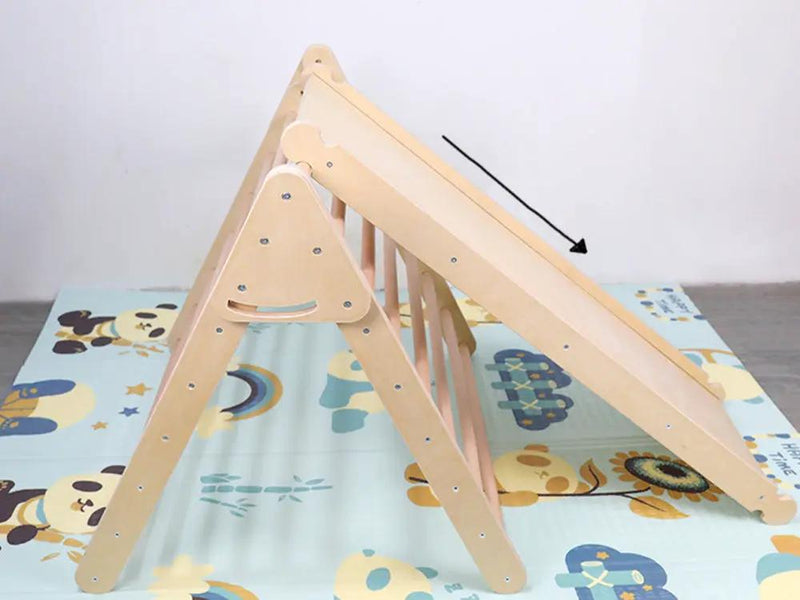 Pikler Triangle Frame with Ramp and Slide by Loveliving