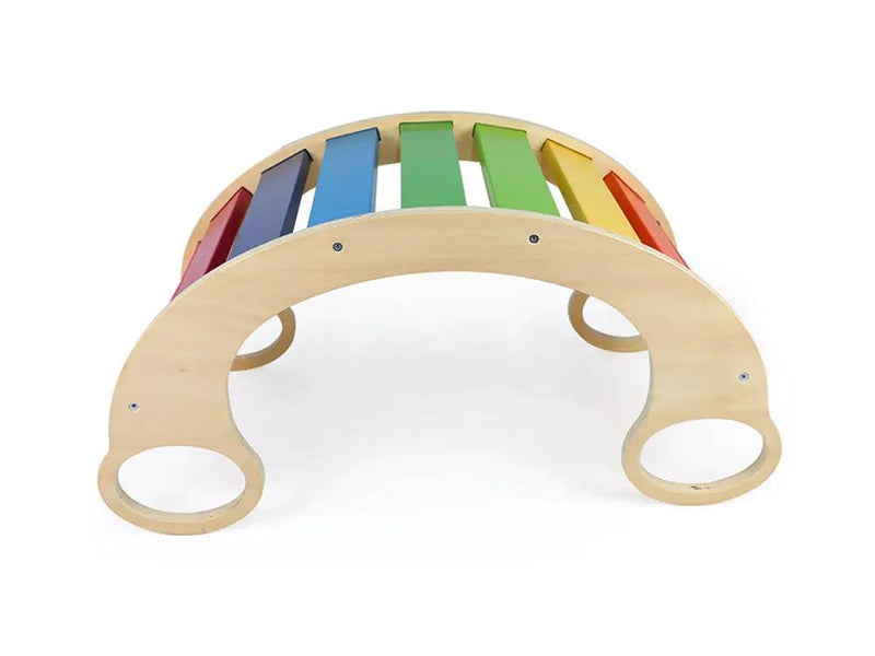 Wooden Rainbow Rocker Board by Loveliving