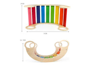 Wooden Rainbow Rocker Board by Loveliving