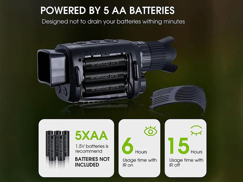 Digital Night Vision Monocular for 100% Darkness by Loveliving