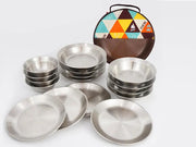 16Pcs Camping Tableware set by Loveliving