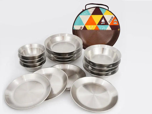 16Pcs Camping Tableware set by Loveliving