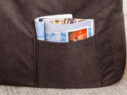 Two-Seater Bean Bag Chair-Dark Brown by Loveliving