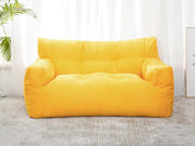 Two-Seater Bean Bag Chair-Yellow by Loveliving
