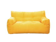 Two-Seater Bean Bag Chair-Yellow by Loveliving