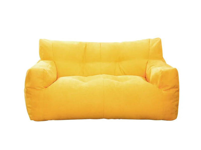 Two-Seater Bean Bag Chair-Yellow by Loveliving