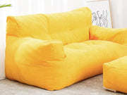 Two-Seater Bean Bag Chair-Yellow by Loveliving