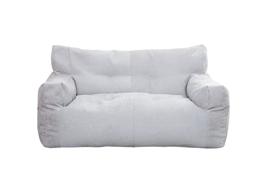 Loveliving Bean Bag Two-Seater Bean Bag Chair-Light Grey Two-Seater Bean Bag Chair-Light Grey