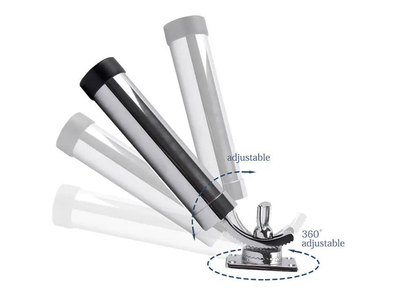 Stainless Steel Fishing Rod Holder by Loveliving