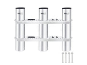 Stainless Steel Triple Fishing Rod Holder by Loveliving