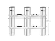 Stainless Steel Triple Fishing Rod Holder by Loveliving