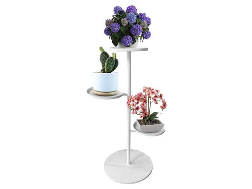 Loveliving Furniture Marble base Plant Stand-White Marble base Plant Stand-White