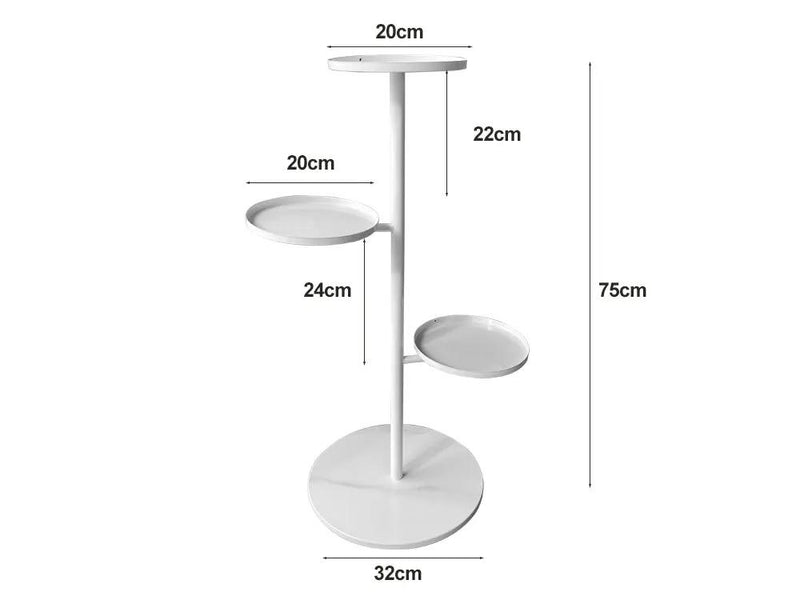 Marble base Plant Stand-White by Loveliving