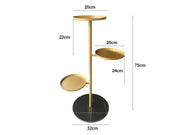 Marble base Plant Stand-Black by Loveliving