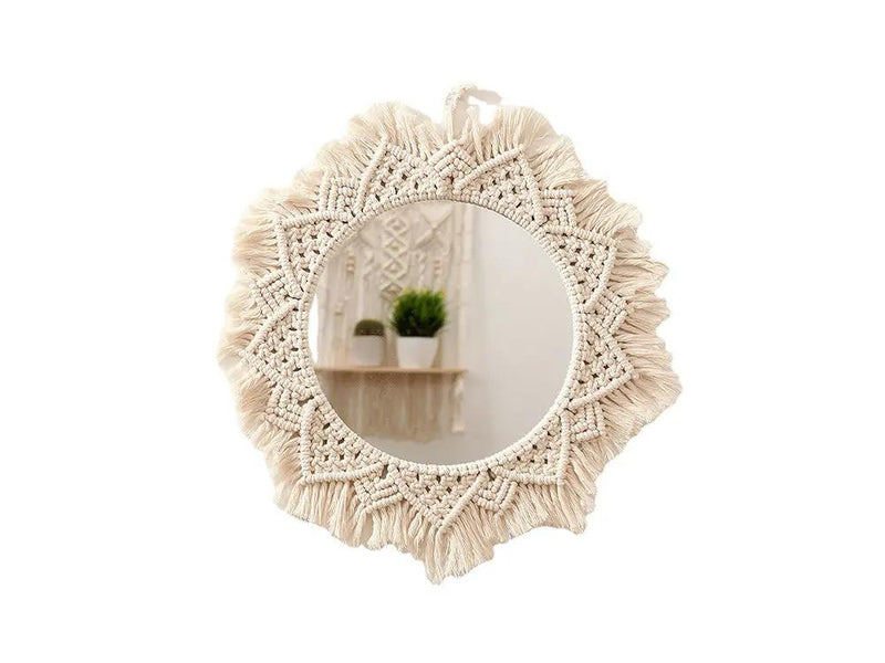 50 cm Handmade Macrame Mirror by Loveliving