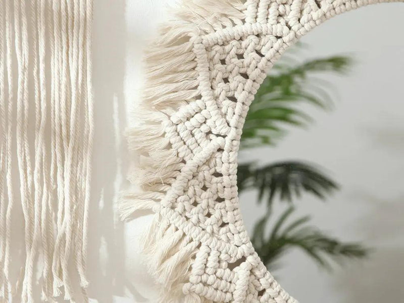 50 cm Handmade Macrame Mirror by Loveliving
