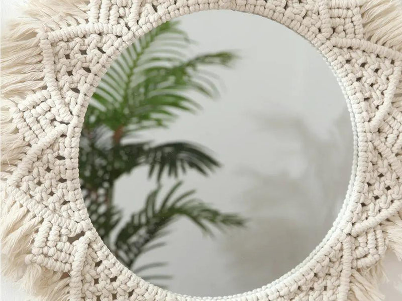 50 cm Handmade Macrame Mirror by Loveliving