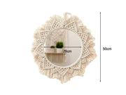 50 cm Handmade Macrame Mirror by Loveliving