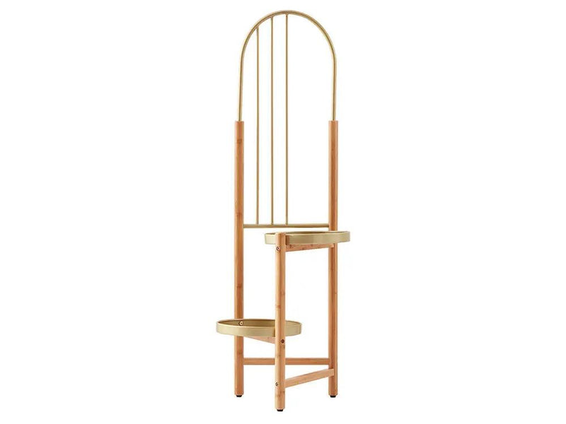 2 Tier Clamping Plants Stand/Display Rack-Natural by Loveliving