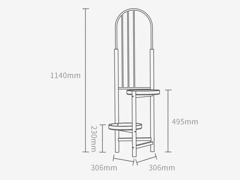 2 Tier Clamping Plants Stand/Display Rack-Natural by Loveliving