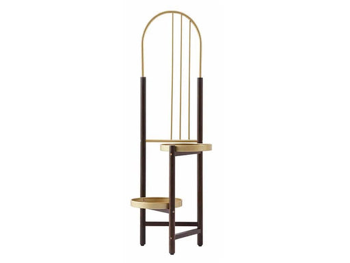 2 Tier Clamping Plants Stand/Display Rack-Dark Walnut by Loveliving