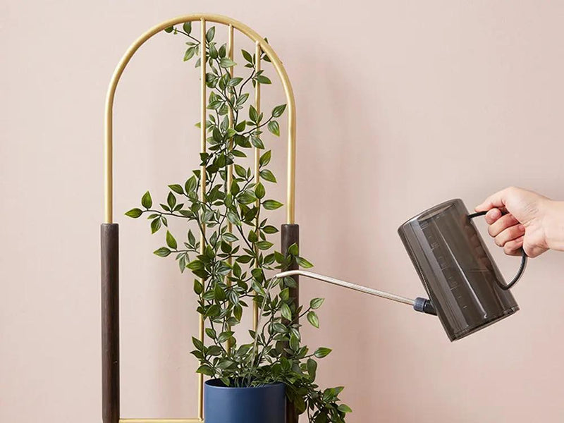 2 Tier Clamping Plants Stand/Display Rack-Dark Walnut by Loveliving