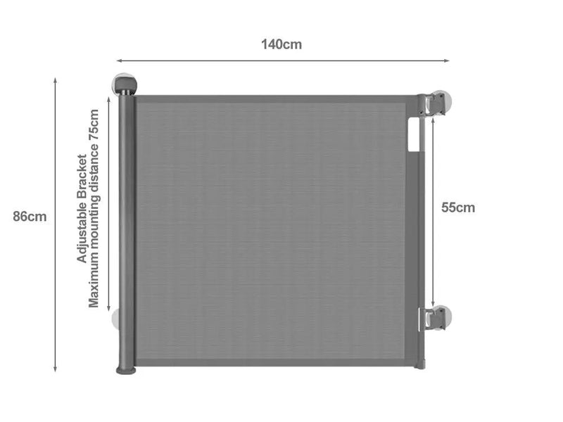 Pet Safe Security Fence Mesh Barrier-Grey by Loveliving