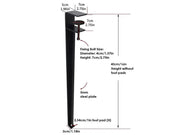 F-Shaped table Legs 40cm- Pack of 4 by Loveliving