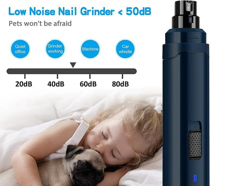 Rechargeable Dog Nail Grinder Pet Nail Trimmer by Loveliving