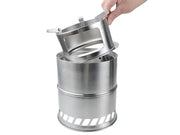 Portable Stainless Steel Camping Wood Stove-Large by Loveliving