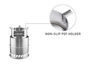 Portable Stainless Steel Camping Wood Stove-Large by Loveliving