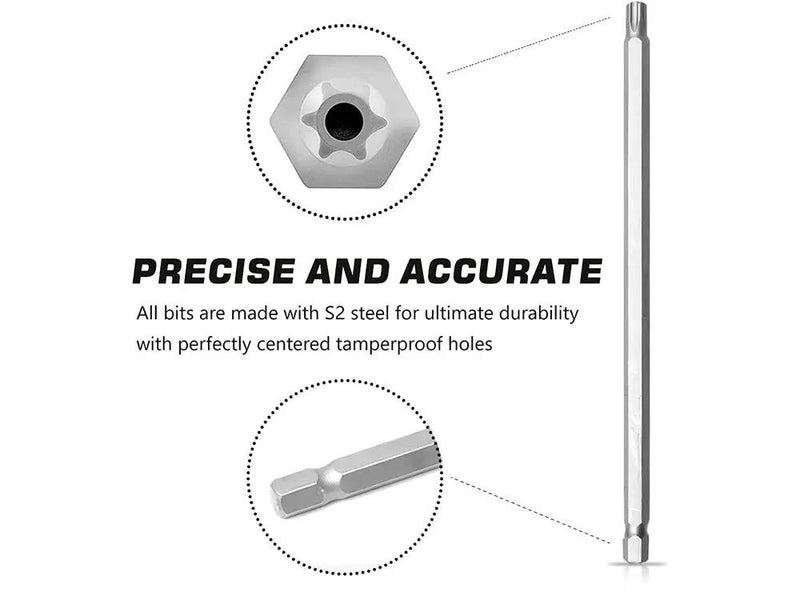 32PCS 150mm Extra Long Safety Screwdriver Bit Set by Loveliving