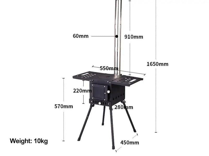 Portable Camping Wood Stove-Small by Loveliving