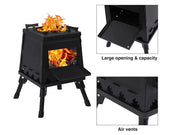 Folding Camp Stove/Portable Wood Burning Stove-Large by Loveliving